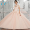 Perlen Kristall Tüll Satin Sexy Ballkleid Quinceanera Kleid